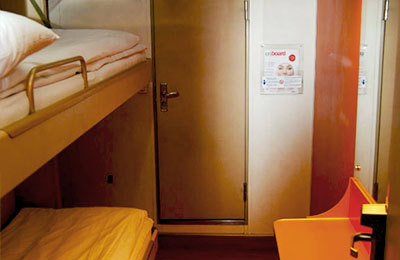 Inner Cab (below the vehicle deck) - 2 Berths