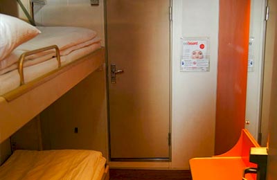 Inner Cab (below the vehicle deck) - 4 Berths
