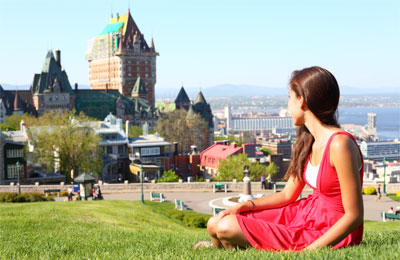 The Château Frontenac in Quebec City The Château Frontenac in Quebec City