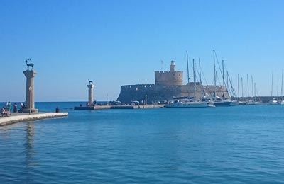 The port of Rhodes