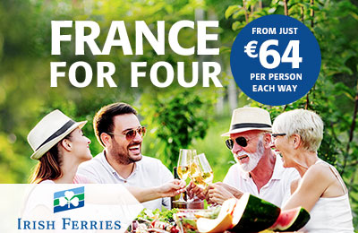 Carro Dublin-Cherbourg + 4 a partir de apenas € 64pp em cada sentido