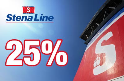 25% de descuento en las tarifas de los automovilistas a Irlanda / Gran Bretaña 25% de descuento en las tarifas de los automovilistas a Irlanda / Gran Bretaña